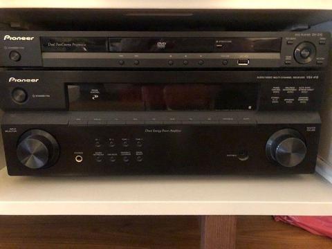 Głośniki Jamo + Pioneer amplituner + Pioneer DVD