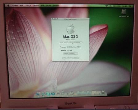 Matryca 12 cali + inwerter Apple ibook g4 A1133 mid 2005 + dodatki