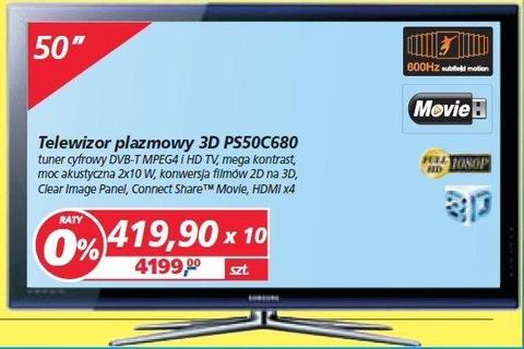 TV Plazma 50 cali 3D Full Hd 600 Hz Samsung PS50C680 internet