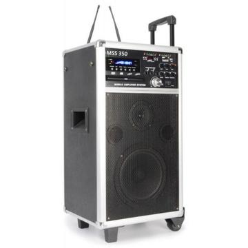 LCDK - Kolumna mobilna karaoke MSS-350 CD/USB/MP3/SD/VHF/Akumulator
