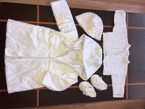 Komplet do chrztu dla dziewczynki Abrakadabra roz. 74