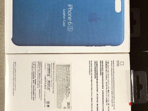iPhone 6, 6s Leather case sea blue pokrowiec etui skóra niebieski