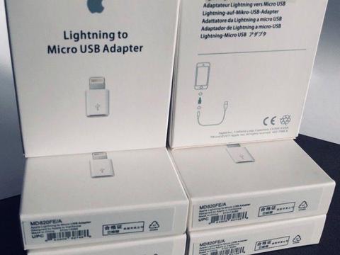 iPhone Apple Przejściówka ze złącza Lightning na złącze micro-USB > 30 zł./szt
