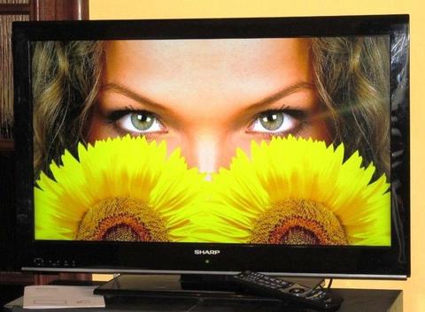 TV SHARP 32 cale FullHD LED 4xHDMI 2xUSB DivX LAN DLNA CI+ (Common Interface) - z podstawką
