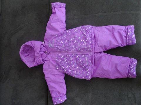 komplet kurtka + spodnie zimowe dla dziewczynki