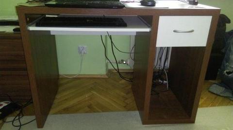Nowoczesne ergonomiczne biurko IKEA lekkie > do małej naprawy> IDEALNE POD KOMPUTER STACJONARNY