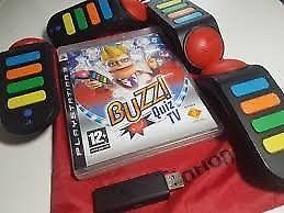Gra Buzz świat quizów 4 buzzery bezprzewodowe na Play Station 3 ps3