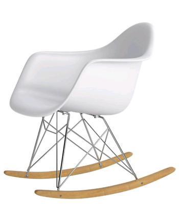 Syndyk sprzeda krzesła bujane Eiffel Arm białe (nr 7868)