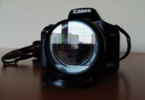 Aparat-lustrzanka Canon EOS 450D z dodatkowym akumulatorem