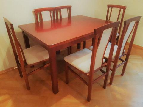 Stół i krzesła 6 szt., komplet, jadalnia, salon, kuchnia