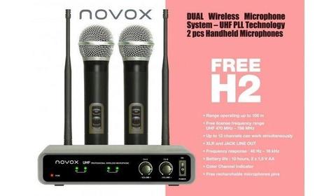 Mikrofony bezprzewodowe Novox FREE H2 | Testuj Hoża 9 | WSDJ Studio |