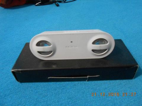 Głośnik stereo Nokia MD-8 Jack 3,5mm biały do telefonu lub laptopa bardzo głośny NOWY