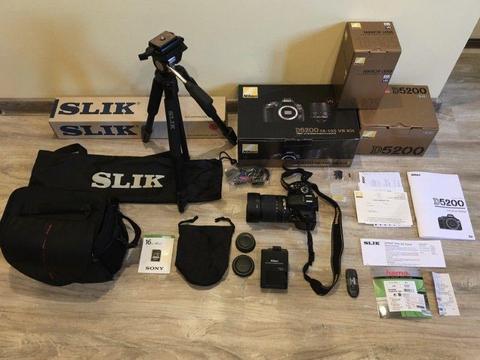 Nikon D5200 18-105 VR Kit + Canberra 140 + SLIK Sprint PRO EZ + 16GB