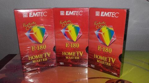 Nowe kasety VHS EMTEC 3szt
