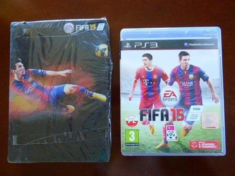 FIFA 15 steelbook Messi 10 nowy + gra FIFA 15 PS3