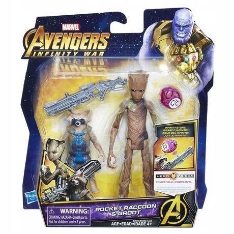 Rocket & Groot Hasbro Avengers Infinity War figurka zabawka Marvel Hasbro dla dziecka/kolekcjonera