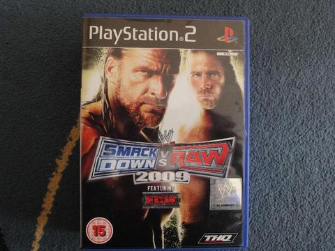 WWE SmackDown vs. Raw 2009- gra na PS2(stan jak nowa)