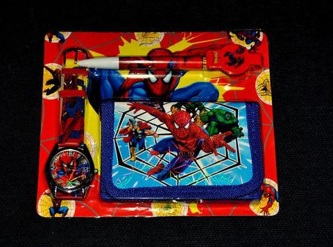 Zestaw zegarek + portfel+długopis - Spiderman