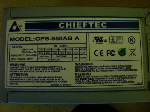 Zasilacz Chieftec 600 wat , idealny do komputera , modularny inne mocne modele