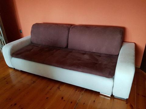Brązowa sofa/kanapa rozkładana