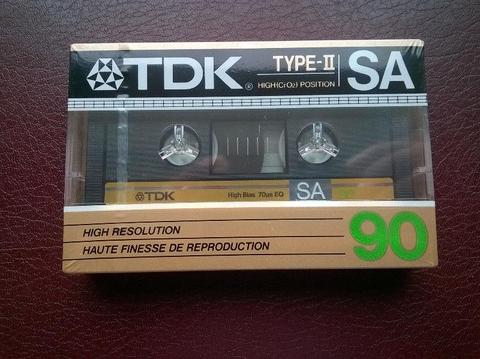 Kaseta magnetofonowa TDK _ SA 90 _ 1987 rok # Made in Japan #