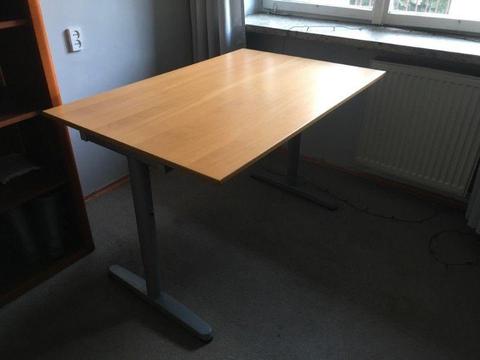 Solidne biurko 120 x 80 cm regulowana wysokość