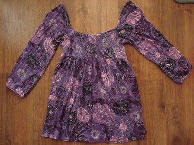 Rozm. S-M 36-38 BLUENOTES bluzeczka fioletowa bluzeczka CIĄŻOWA bluzka tunika fioletowa
