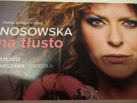 Nosowska - Na tłusto - Warszawa 3/11/18