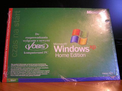 Sprzedam Windows XP Home Edition PL (nowy i oryginalny)