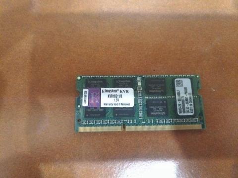 Pamięć RAM DDR3 8GB Kingston KVR16S11/8 SO-DIMM 1600MHz CL 11