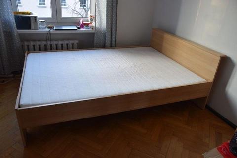 Łóżko dwuosobowe 140x200 - rama+materac, Ikea