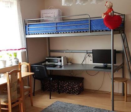 ANTRESOLA z biurkiem i materacem | kompet | IKEA
