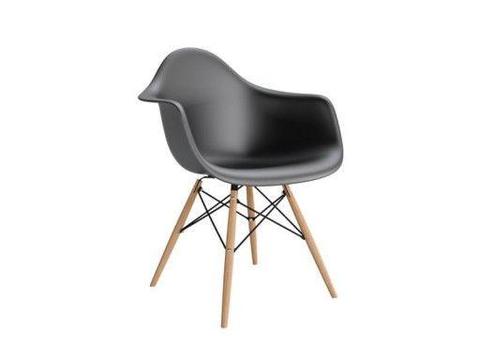 Syndyk sprzeda fotel/krzesło Eiffel Wood Arm czarne (nr 7857)