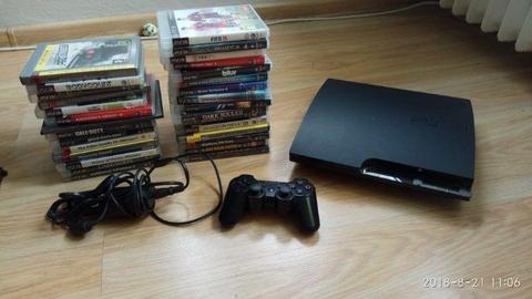 SPRZEDAM PS3 320GB + PAD + 28 GIER + MOVE + 3 KONTROLERY