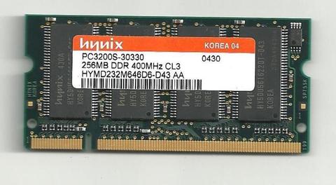 DDR2 / Pamięć do laptopa SODIMM / HYNIX 256MB / 400Mhz