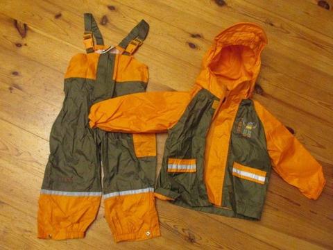 Spodnie 92 kurtka od deszczu deszczowe kombinezon komplet WYSYŁKA