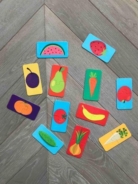 Owoce i warzywa, puzzle dla dzieci