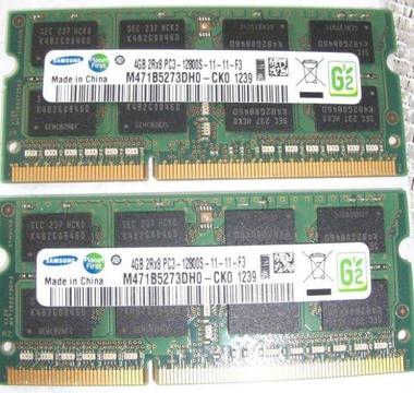 Pamięć do Laptopa 2 x 4 GB DDR3 , Razem 8 GB lub Zamiana