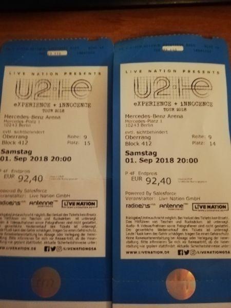 Bilety na koncert U2 w Berlinie