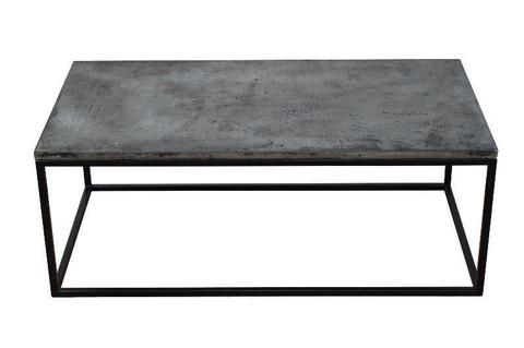 Industrialny stolik - blat z betonu 100x50