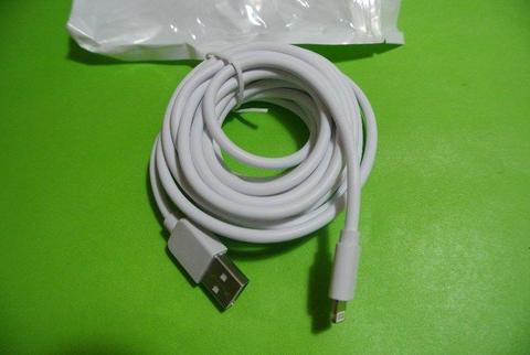 Kabel USB iPhone 5G, 5s ,6 ,6s, 6 + ,7 ( 3 metry) White
