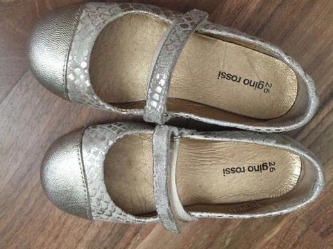 Buciki Gino Rossi eleganckie złote buty pantofle rozmiar 26