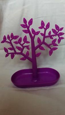 stojak na kolczyki fioletowe drzewo