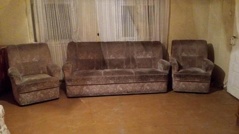 Sofa i dwa fotele