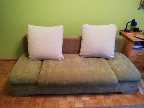 Sofa rozkładana zielona