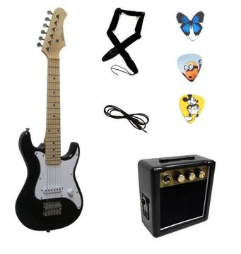Zestaw gitarowy dla dzieci - gitara + wzmacniacz z USB + mikrofon - sklep Ursynów