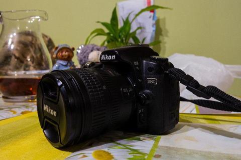 Nikon D80 z obiektywem 18/70 filtr Hoya ,2karty,2 baterie ,etui
