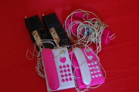 TELEFONY I WALKIE TALKIE - 3 zestawy