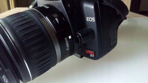 Canon Rebel XT (EOS 350d), obiektywy, lampa i inne