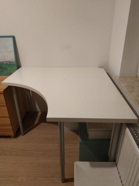 Biurko narożne IKEA LINNMON / ADILS białe